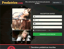 Tablet Screenshot of predatrice.com